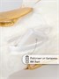 Единорог каталка-качалка AMAROBABY (Unicorn), с колесами, белый/золотой AMARO-28UNI-BeZo