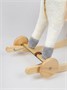 Единорог каталка-качалка AMAROBABY (Unicorn), с колесами, белый/золотой AMARO-28UNI-BeZo