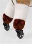 Лошадка каталка AMAROBABY (Funny Horse), на колесах, бежевый AMARO-28FH-Bei