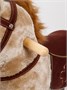 Лошадка каталка AMAROBABY (Funny Horse), на колесах, бежевый AMARO-28FH-Bei