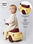 Каталка-пушкар Amarobaby Retro, желтый/красный AB24-7RT/0407