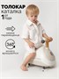 Каталка-пушкар Amarobaby Enjoy, белый/коричневый AB24-7NJ/0012