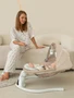 Электронные качели детские Amarobaby Funny swing, бежевый AB24-22FUN/03