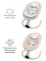 Электронные качели детские Amarobaby Funny swing, бежевый AB24-22FUN/03