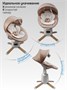 Качели электронные детские Amarobaby Jolly swing, бежевый, белый вкладыш AB25-22JOLLY/0300