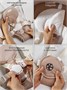 Качели электронные детские Amarobaby Jolly swing, бежевый, белый вкладыш AB25-22JOLLY/0300