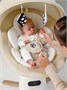 Качели электронные детские Amarobaby Jolly swing, бежевый, белый вкладыш AB25-22JOLLY/0300