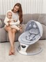 Электронные качели детские Amarobaby Teddy swing, серый AB24-22TED/11
