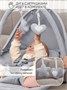 Электронные качели детские Amarobaby Teddy swing, серый AB24-22TED/11
