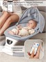 Электронные качели детские Amarobaby Teddy swing, серый AB24-22TED/11