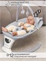 Электронные качели детские Amarobaby Teddy swing, серый AB24-22TED/11