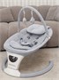 Электронные качели детские Amarobaby Teddy swing, серый AB24-22TED/11