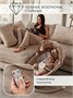 Электронные качели детские AMAROBABY LUCKY SWING, бежевый AB23-22LUCKY/03