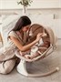 Электронные качели детские AMAROBABY LUCKY SWING, бежевый AB23-22LUCKY/03