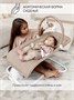 Электронные качели детские AMAROBABY HAPPY SWING, бежевый AB23-22HAPPY/03