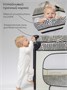 Манеж-кровать Amarobaby SMART, прямоугольный, бежевый/зеленый AMARO-26SM/0313