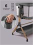 Приставная люлька механическая Amarobaby Care, темно-серый AB25-38CARE/57