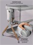 Приставная люлька механическая Amarobaby Care, светло-серый AB25-38CARE/56