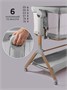 Приставная люлька механическая Amarobaby Care, светло-серый AB25-38CARE/56