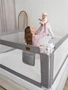 Барьер защитный для кровати Amarobaby Linear, серый AB-LIN-BSR-SE-200