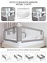 Барьер защитный для кровати Amarobaby Linear, серый AB-LIN-BSR-SE-200