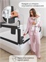 Барьер защитный для кровати Amarobaby Linear, черный AB-LIN-BSR-BL-200