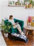 Детский шезлонг Amarobaby, Baby time, серый AB21-25BT/11