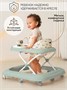 Ходунки детские с электронной игровой панелью Amarobaby, Happy Steps, зелёный AB23-21HS-13