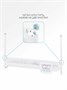 Барьер защитный для кровати AMAROBABY safety of dreams, белый AB-SOFD-BSR-BEL-120