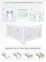 Барьер защитный для кровати AMAROBABY safety of dreams, белый AB-SOFD-BSR-BEL-120