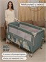 Манеж-кровать Amarobaby TRANSFORM (Mountains) прямоугольный, зеленый AMARO-26TrM/13