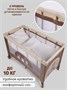 Манеж-кровать Amarobaby MULTIFORM (Smile Friends) прямоугольный, бежевый AMARO-26MSF-Be