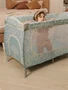 Манеж-кровать Amarobaby HAPPY PLACE (Forest) прямоугольный, голубой AMARO-26HPF/19