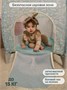 Манеж-кровать Amarobaby HAPPY PLACE (Forest) прямоугольный, голубой AMARO-26HPF/19