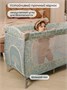 Манеж-кровать Amarobaby HAPPY PLACE (Forest) прямоугольный, голубой AMARO-26HPF/19
