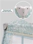 Манеж-кровать Amarobaby HAPPY PLACE (Forest) прямоугольный, голубой AMARO-26HPF/19