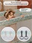 Манеж-кровать Amarobaby HAPPY PLACE (Forest) прямоугольный, голубой AMARO-26HPF/19