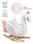 Лебедь качалка AMAROBABY (Swan), белый, 59х35х66 см. AMARO-28AS-Be