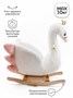 Лебедь качалка AMAROBABY (Swan), белый, 59х35х66 см. AMARO-28AS-Be