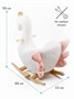 Лебедь качалка AMAROBABY (Swan), белый, 59х35х66 см. AMARO-28AS-Be