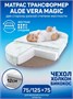 Матрас трансформер AmaroBaby, Aloe Vera Magic (овальный/круглый) 1250 х 750 х 120 AMARO-331275-AVME