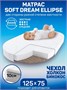 Матрас AmaroBaby со съемным чехлом, Soft Dream Ellipse 1250 x 750 х 100 Soft Dream Ellipse