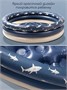 Бассейн надувной Amarobaby Shark Abyss, диаметр 114см, синий/бежевый AB26-17SA/2003