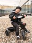 Велосипед детский трехколесный с ручкой Amarobaby Legend, черный AB22-36LG/09
