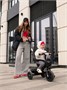 Велосипед детский трехколесный с ручкой Amarobaby Legend, черный AB22-36LG/09