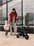 Велосипед детский трехколесный с ручкой Amarobaby Legend, черный AB22-36LG/09