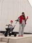 Велосипед детский трехколесный с ручкой Amarobaby Legend, черный AB22-36LG/09