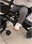 Велосипед детский трехколесный с ручкой Amarobaby Legend, черный AB22-36LG/09
