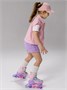 Ролики Amarobaby Magic многофункциональные 3 в 1 со светящимися колесами, желтый/коралловый АВ25-35MC/0424-27