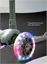 Самокат трехколёсный с подсветкой Amarobaby, Flash АВ25-27FLA/13